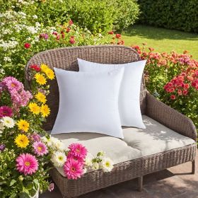 White square pillows (2-pack with bubble wrap) suitable for bed cushions, 18*18 inches, sofa cushions, patio cushions, cushion inserts, breathabl