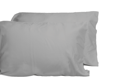 Luxurious Viscose from 100% Bamboo 2-Piece Pillowcase Set , Oeko-TEX Certified, King - Silver Grey