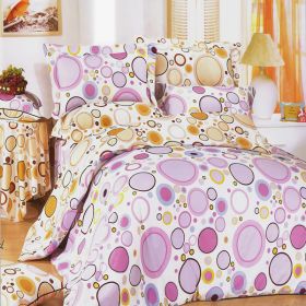 Blancho Bedding - [Baby Pink] 100% Cotton 4PC Duvet Cover Set (Queen Size)(Comforter not included)