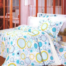 Blancho Bedding - [Baby Blue] 100% Cotton 7PC Bed In A Bag (Full Size)