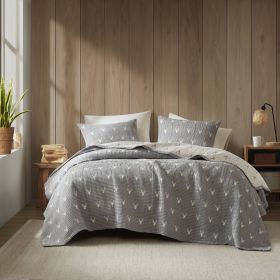 3 PCS King/Cal King Coverlet Set (Color: as Pic)
