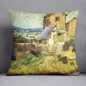 The Old Mill by Van Gogh Cushion (Insert: With Insert, size: 20" X 20")