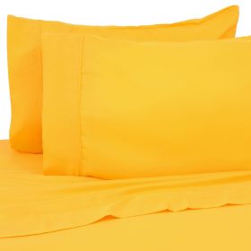 Premier Colorful Bright 4 pc Microfiber Sheet Sets (Color: Bright Yellow, size: TWIN)
